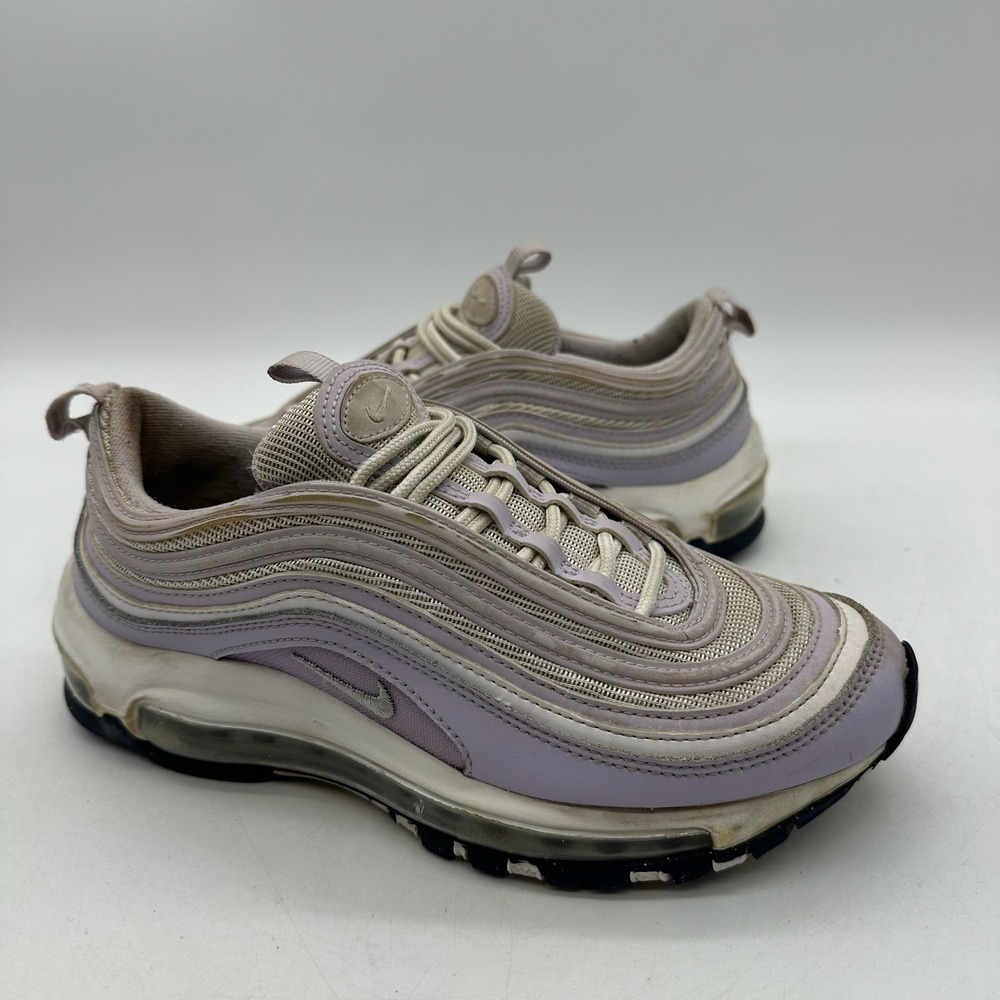 Nike‎ 921522-114 Air Max 97 Size 4.5Y Youth GS Shoes Lilac White Sneakers